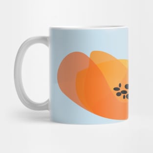 Golden Poppy logo design Mug